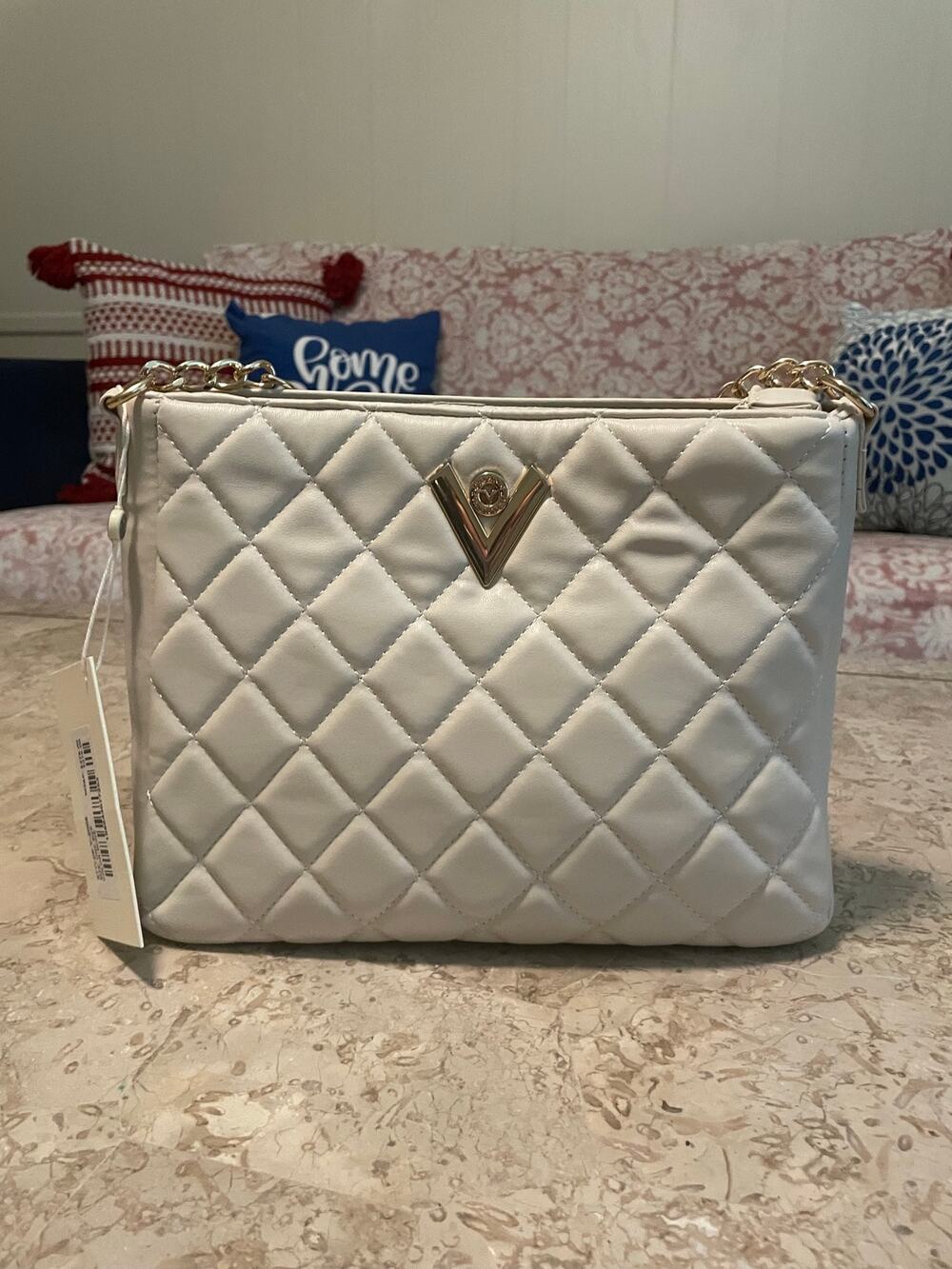 Women’s Valentino Orlandi Padded Vegan Leather Crossbody Purse